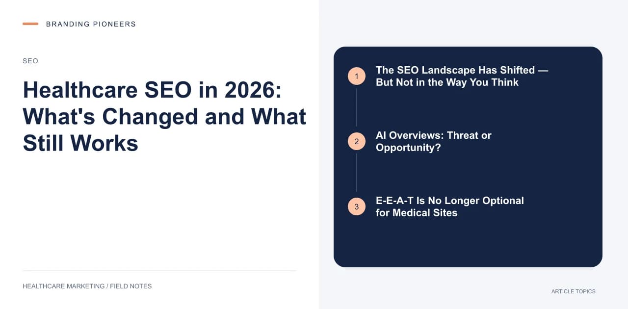 Healthcare SEO in 2026: What's Changed and What Still Works