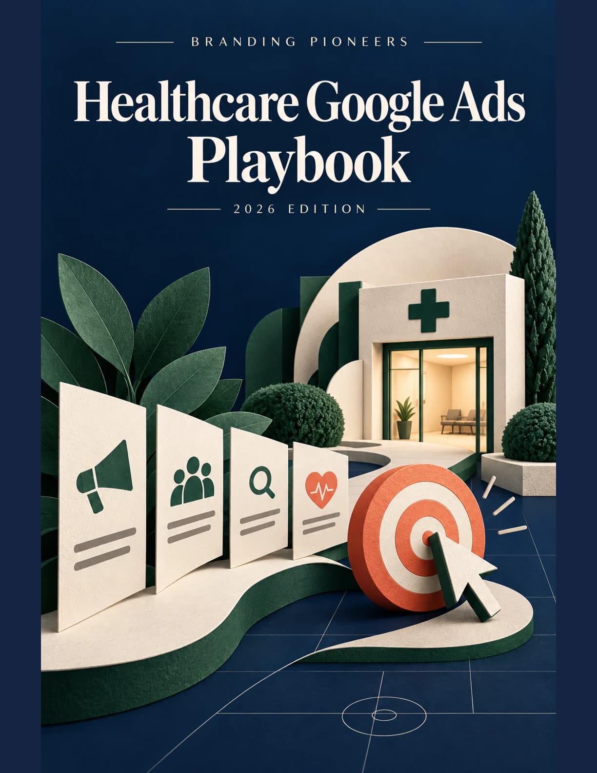 Healthcare Google Ads Playbook 2026 — guide cover