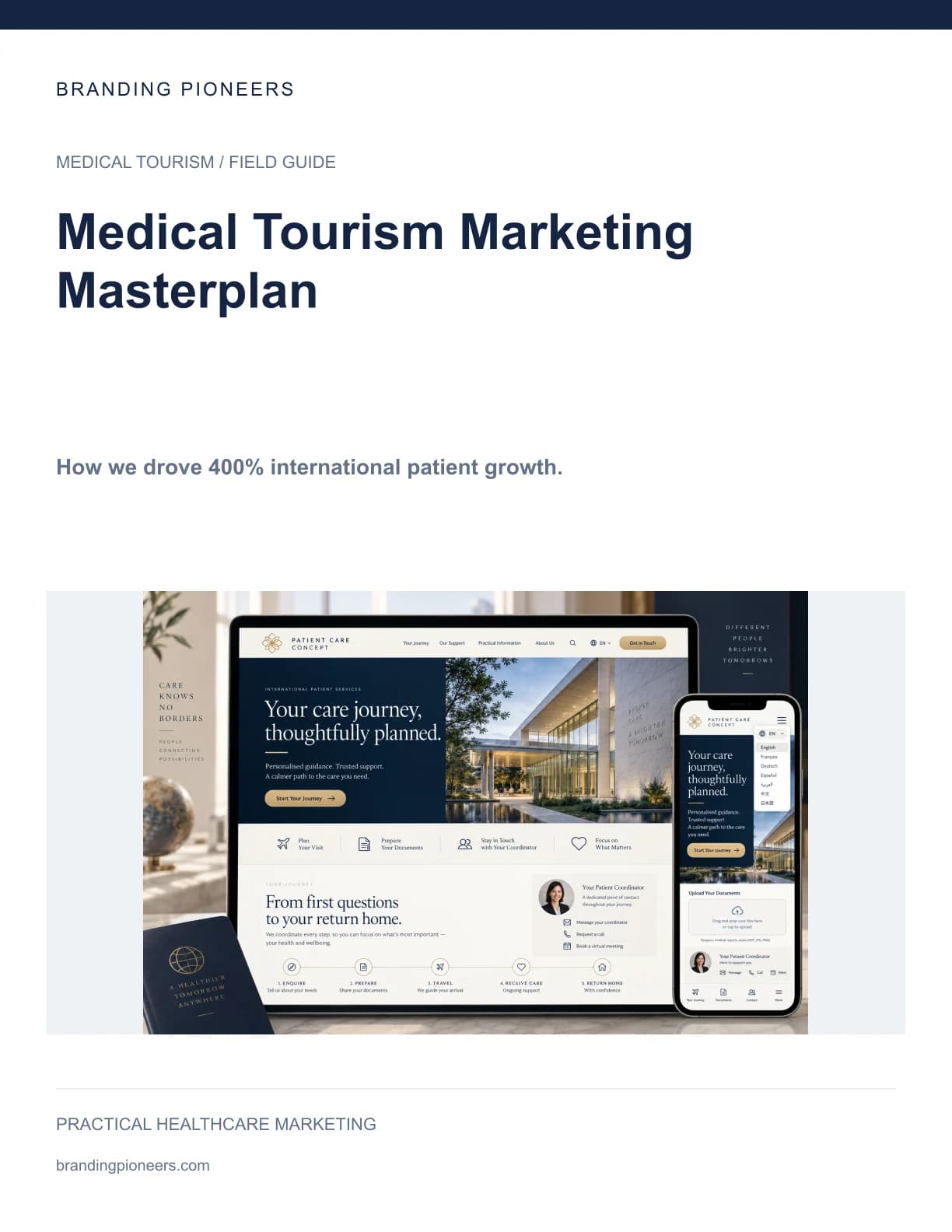 Medical Tourism Marketing Masterplan — guide cover