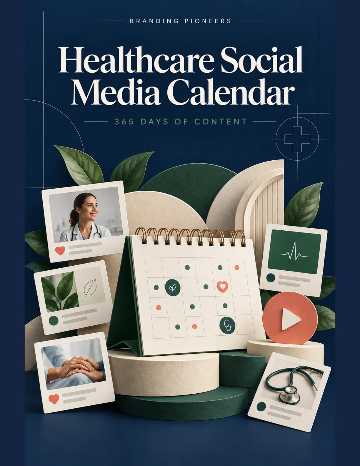 365-Day Healthcare Social Media Calendar — guide cover