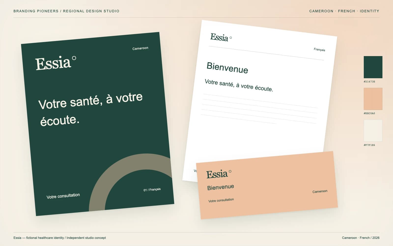 Essia: Cameroon identity and stationery concept