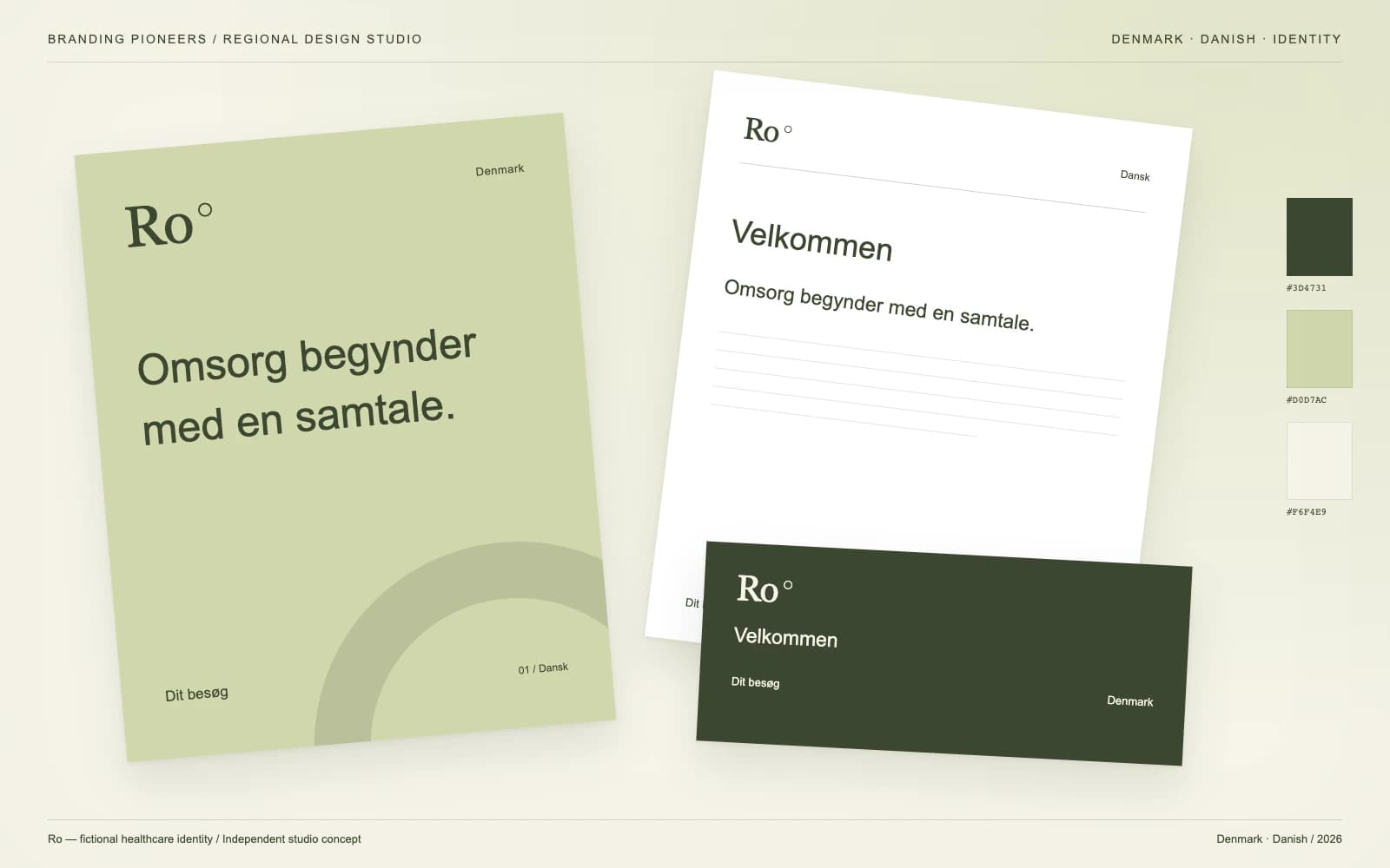Ro: Denmark identity and stationery concept