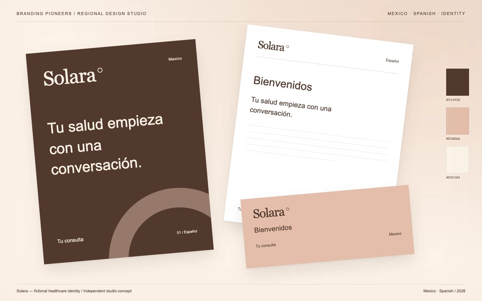 Solara: Mexico identity and stationery concept