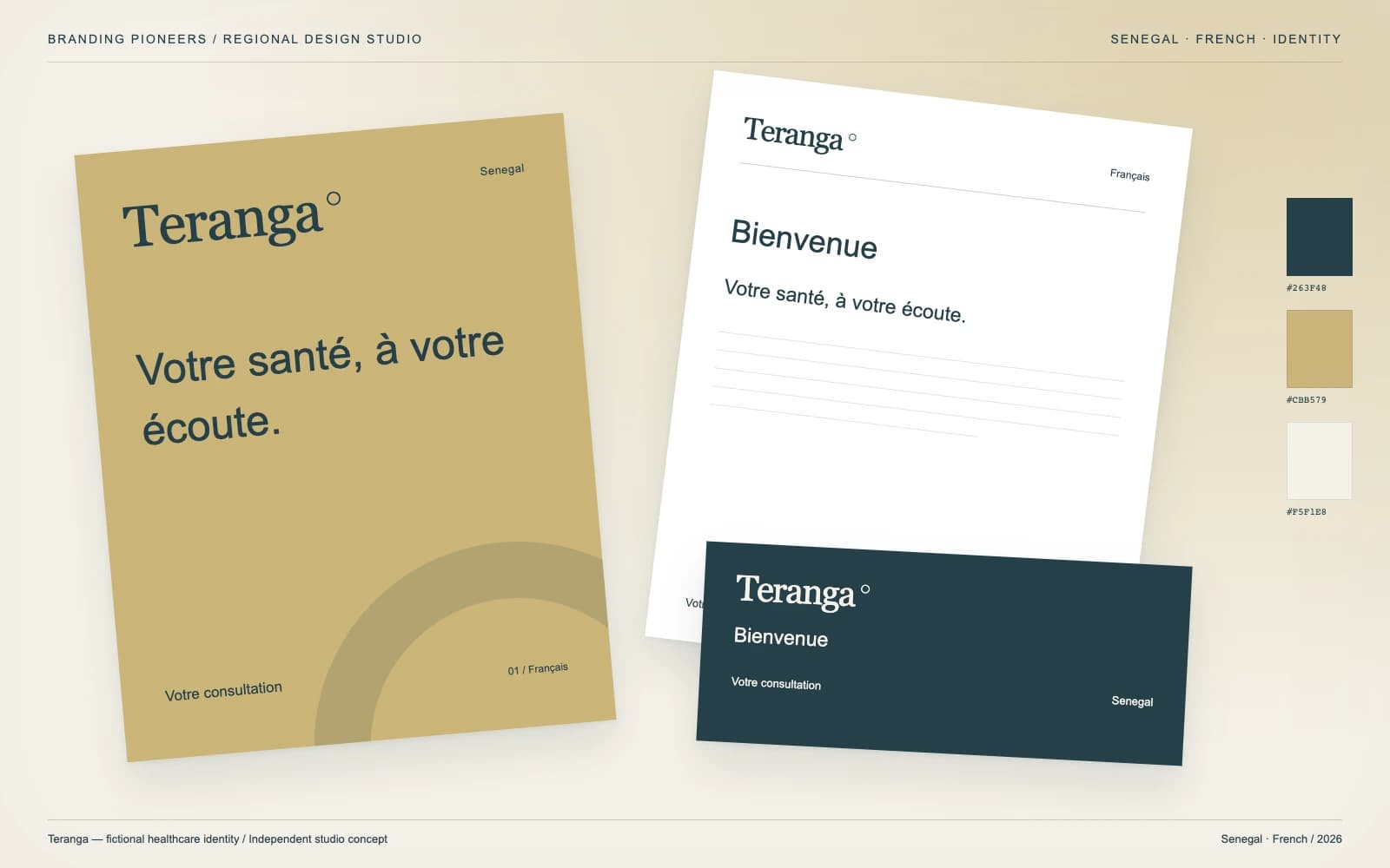 Teranga: Senegal identity and stationery concept