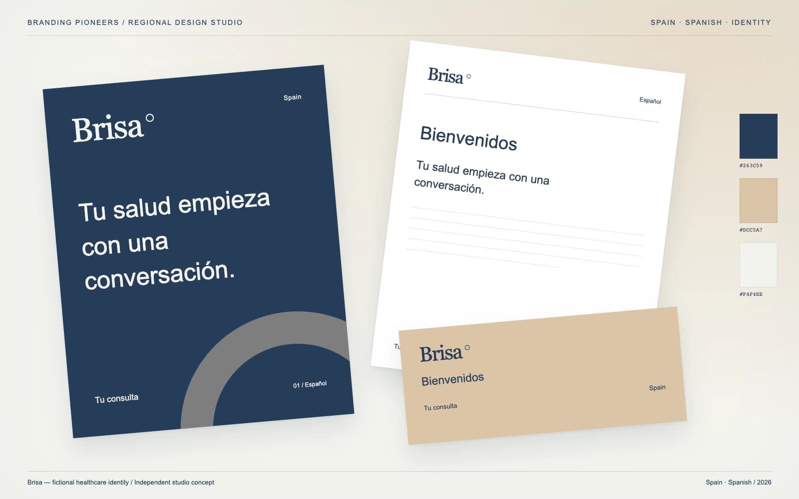 Brisa: Spain identity and stationery concept