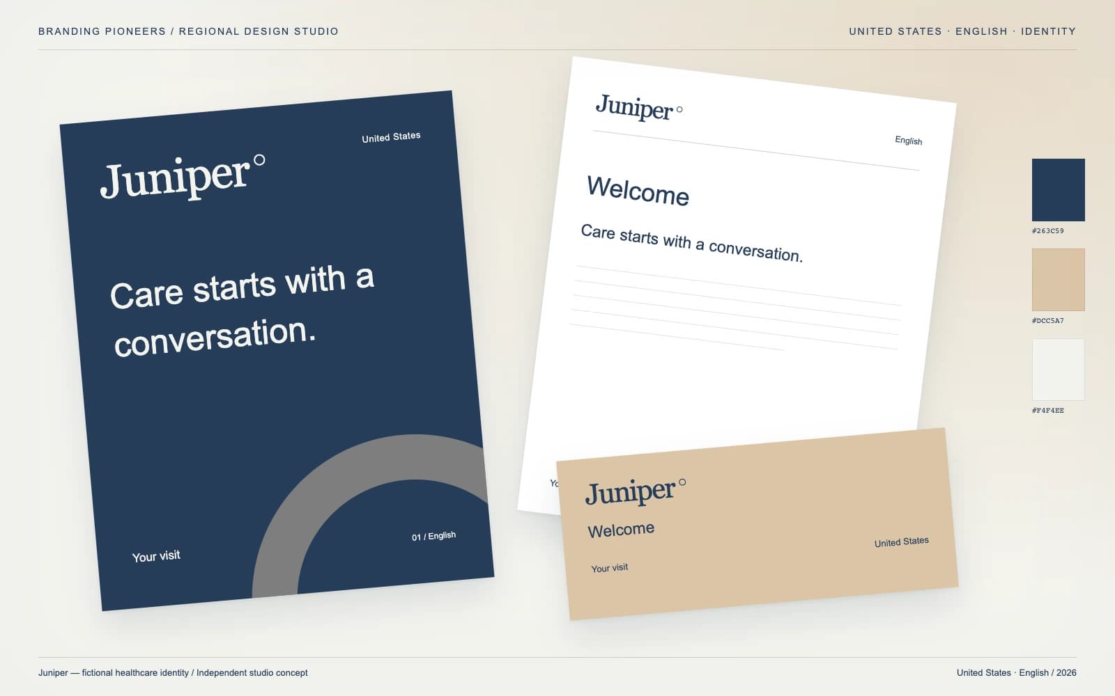 Juniper: United States identity and stationery concept