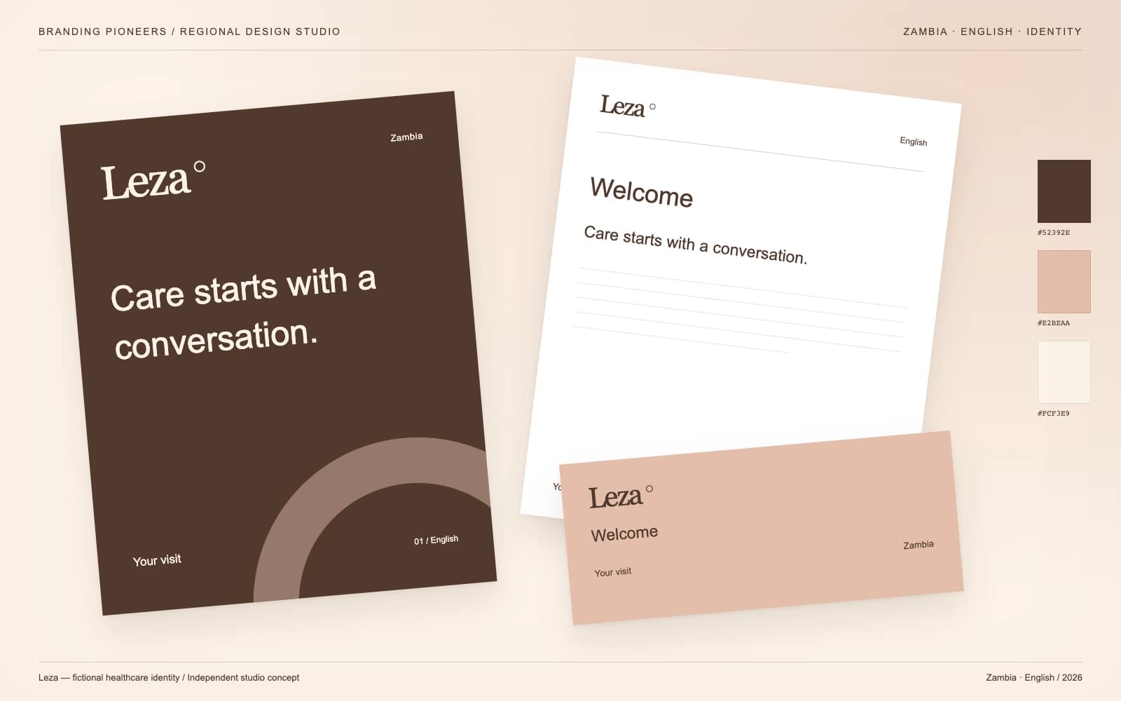 Leza: Zambia identity and stationery concept