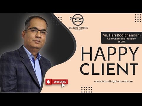 Happy Client || Mr. Hari Boolchandani, Co-Founder and President at GHC, sharing his experience||