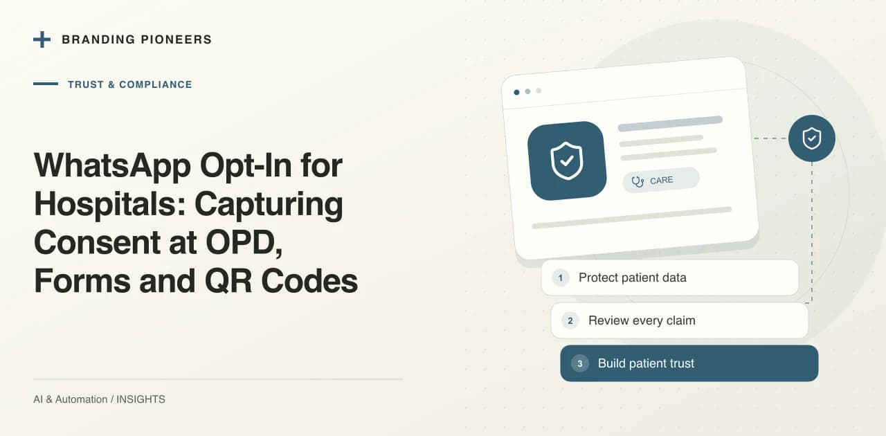 WhatsApp Opt-In for Hospitals: Capturing Consent at OPD, Forms and QR Codes