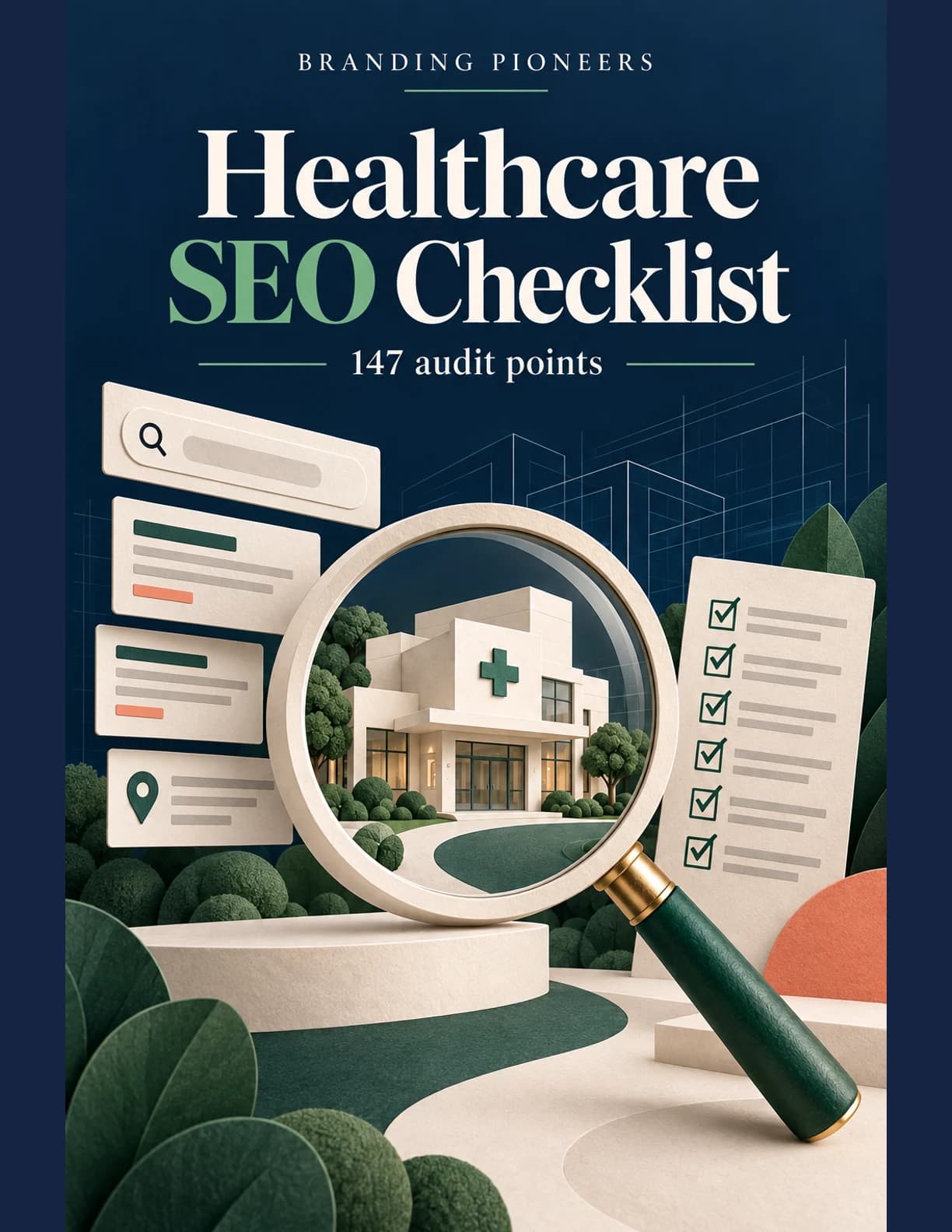 The 147-Point Healthcare SEO Checklist — guide cover