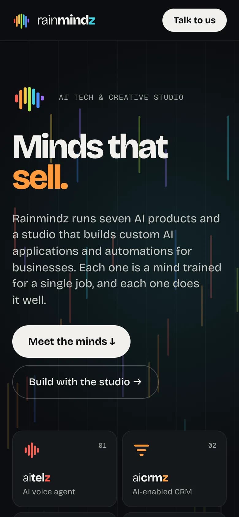 RainMindz on a phone