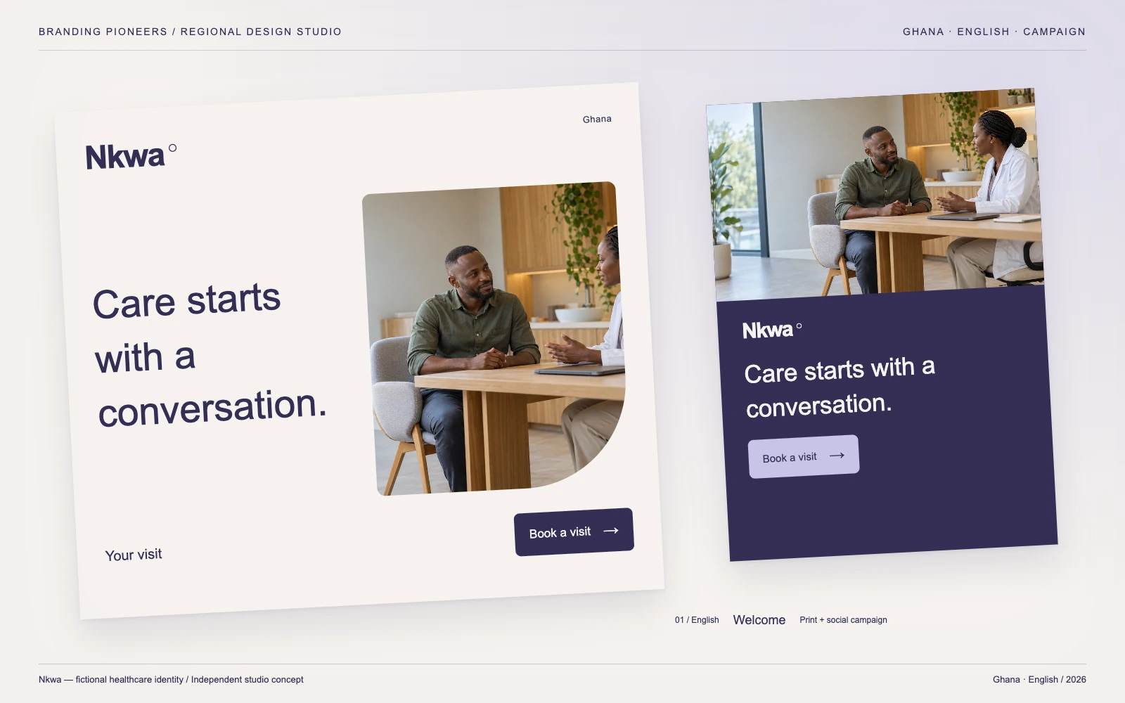 Nkwa — Ghana, English: Print & social campaign. Independent studio concept.