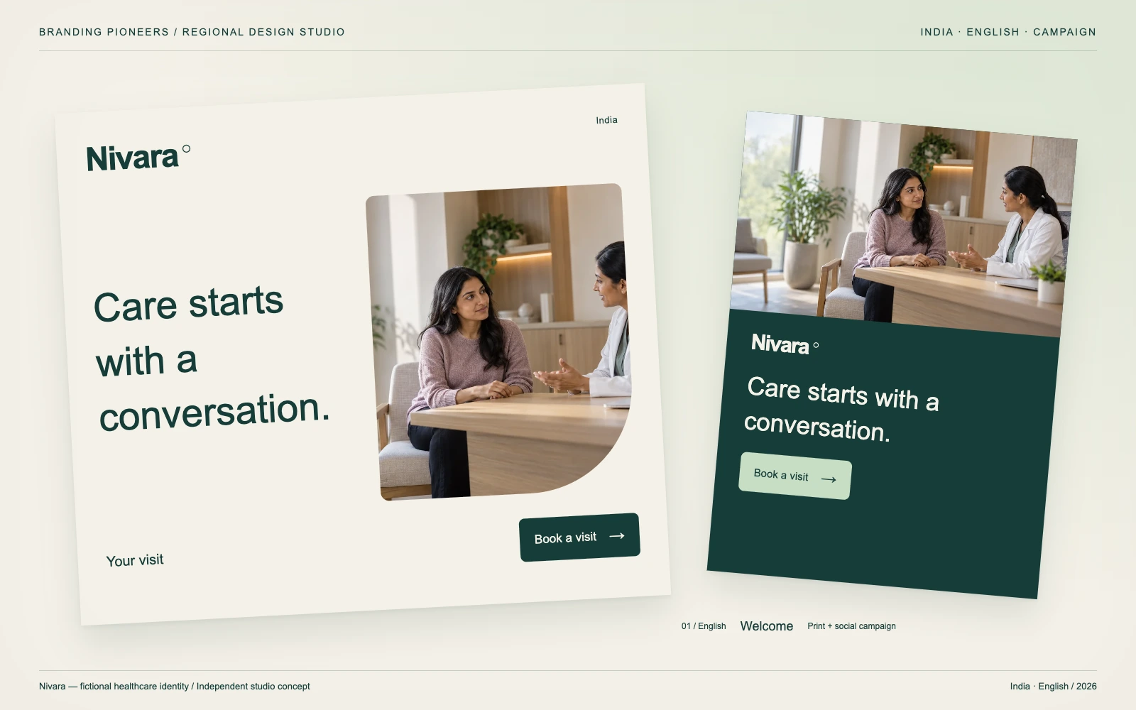 Nivara — India, English: Print & social campaign. Independent studio concept.