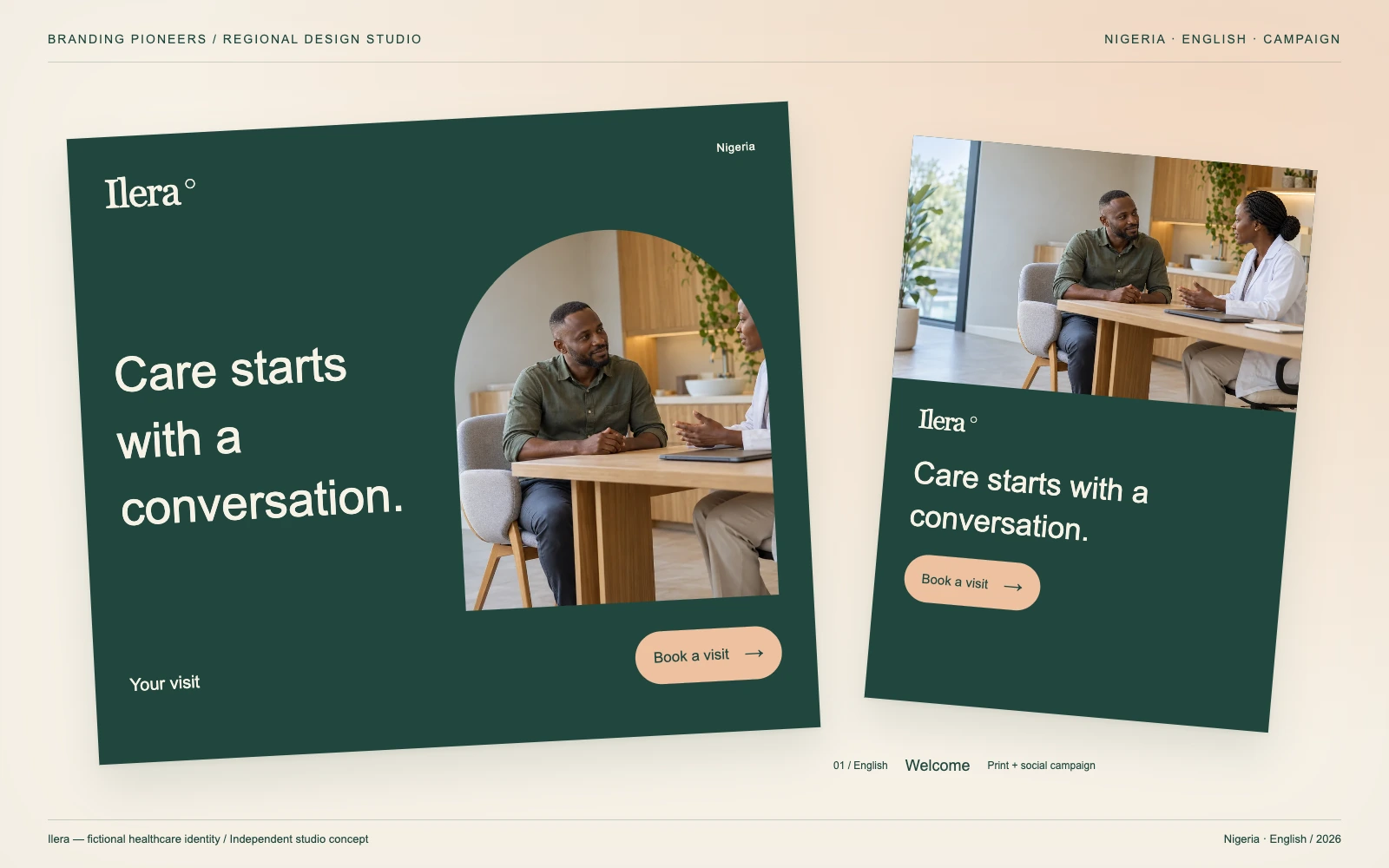 Ilera — Nigeria, English: Print & social campaign. Independent studio concept.