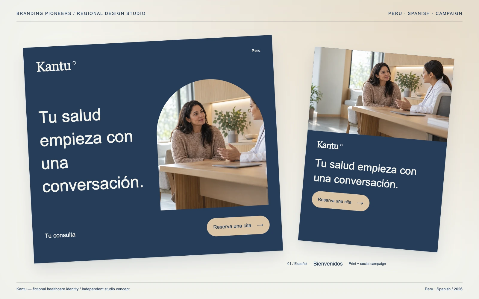 Kantu — Peru, Spanish: Print & social campaign. Independent studio concept.
