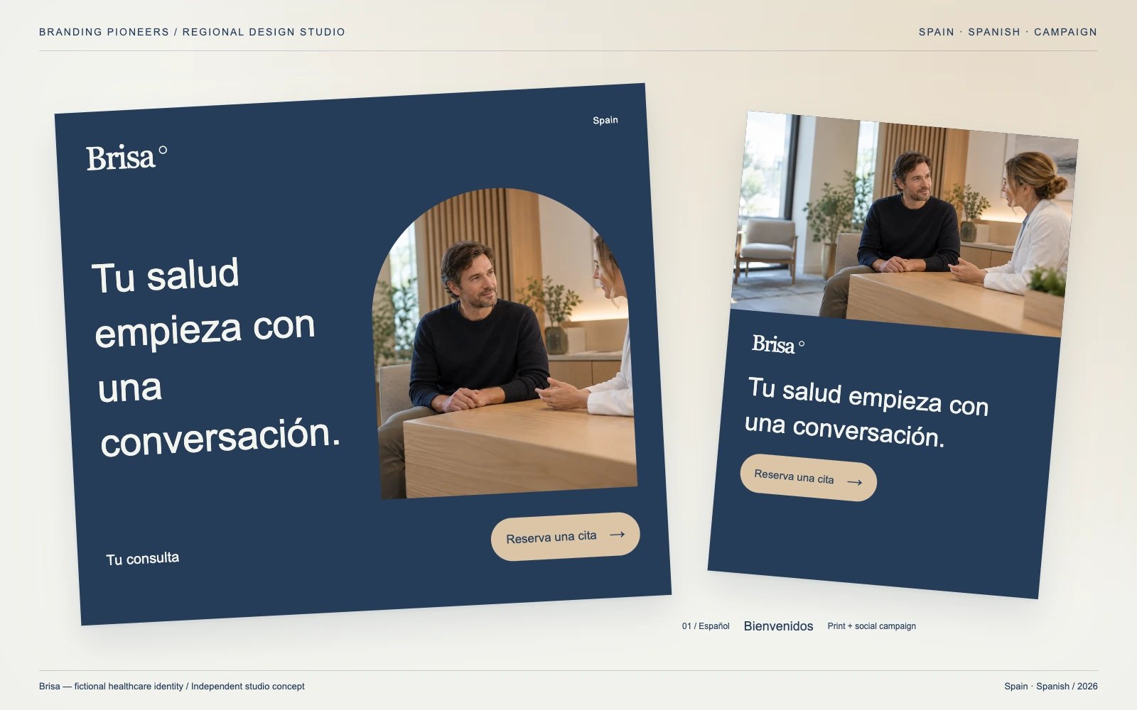 Brisa — Spain, Spanish: Print & social campaign. Independent studio concept.